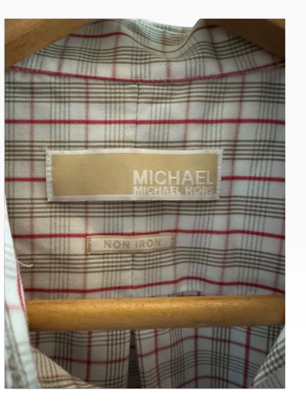 Michael Kors Men’s Plaid Dress Medium Button Down Business Casual - Picture 2 of 12